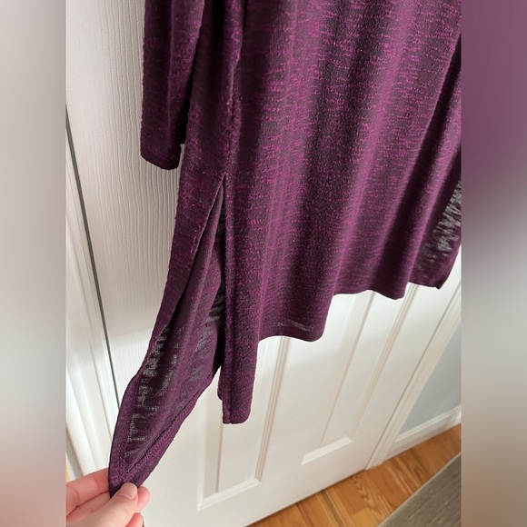 3/$20 Turtle Neck Long Shirt Purple - Picture 4 of 4